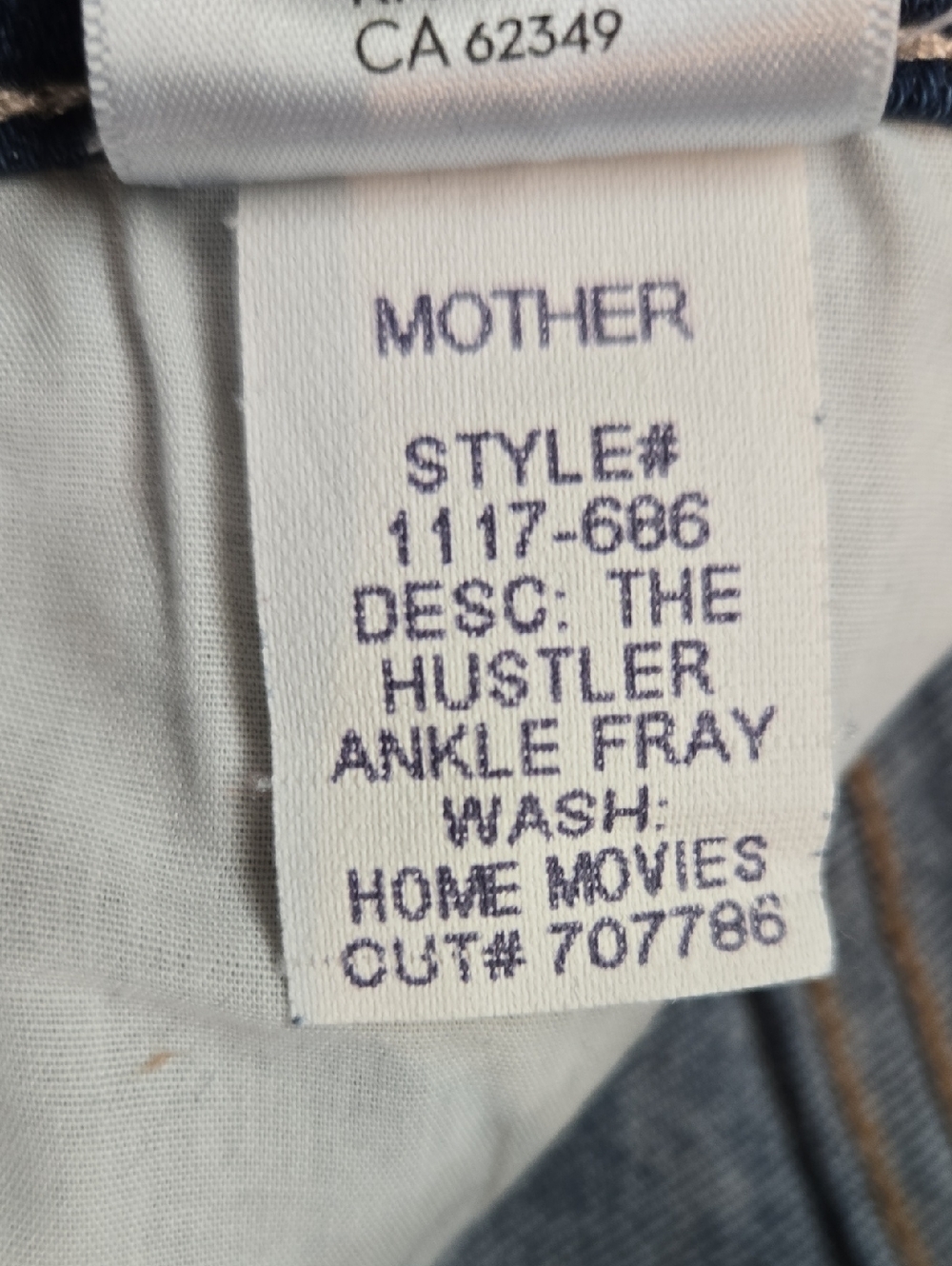 Mother The Hustler Ankle Fray Size 26 - Picture 7 of 8